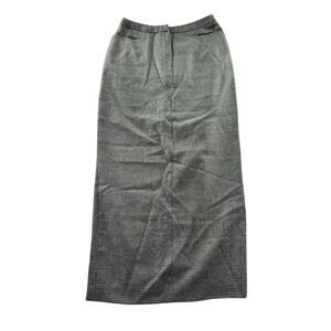 Lauren Ralph Lauren Wool Maxi Skirt 6 Vintage Houndstooth Academia Office